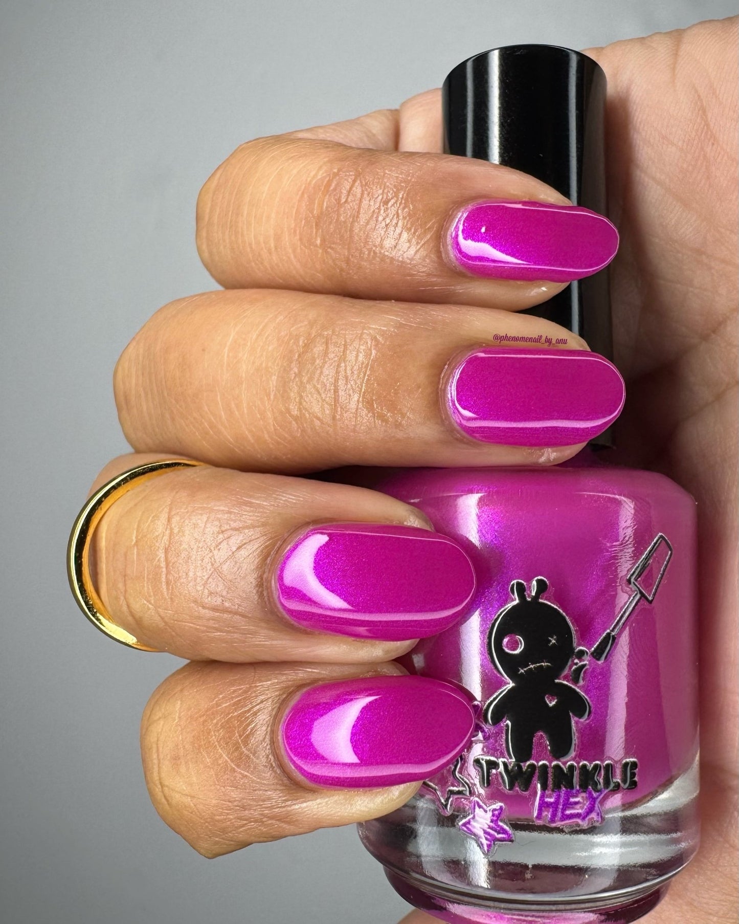 As, If nail polish by Twinkle & Hex Polish – bold handmade indie nail polish with flakes shimmer