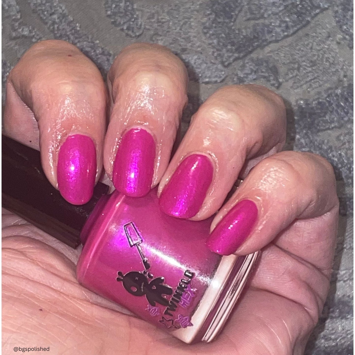 As, If nail polish by Twinkle & Hex Polish – bold handmade indie nail polish with flakes shimmer