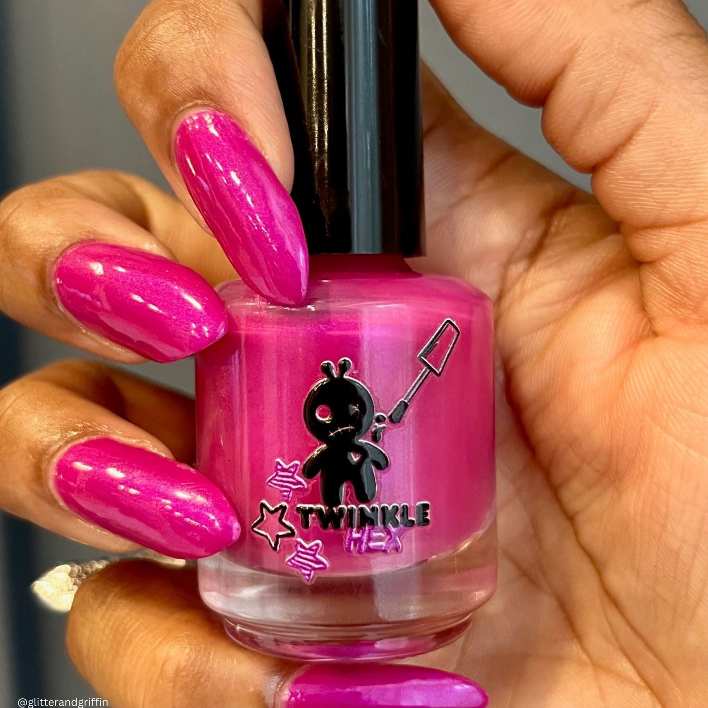 As, If nail polish by Twinkle & Hex Polish – bold handmade indie nail polish with flakes shimmer