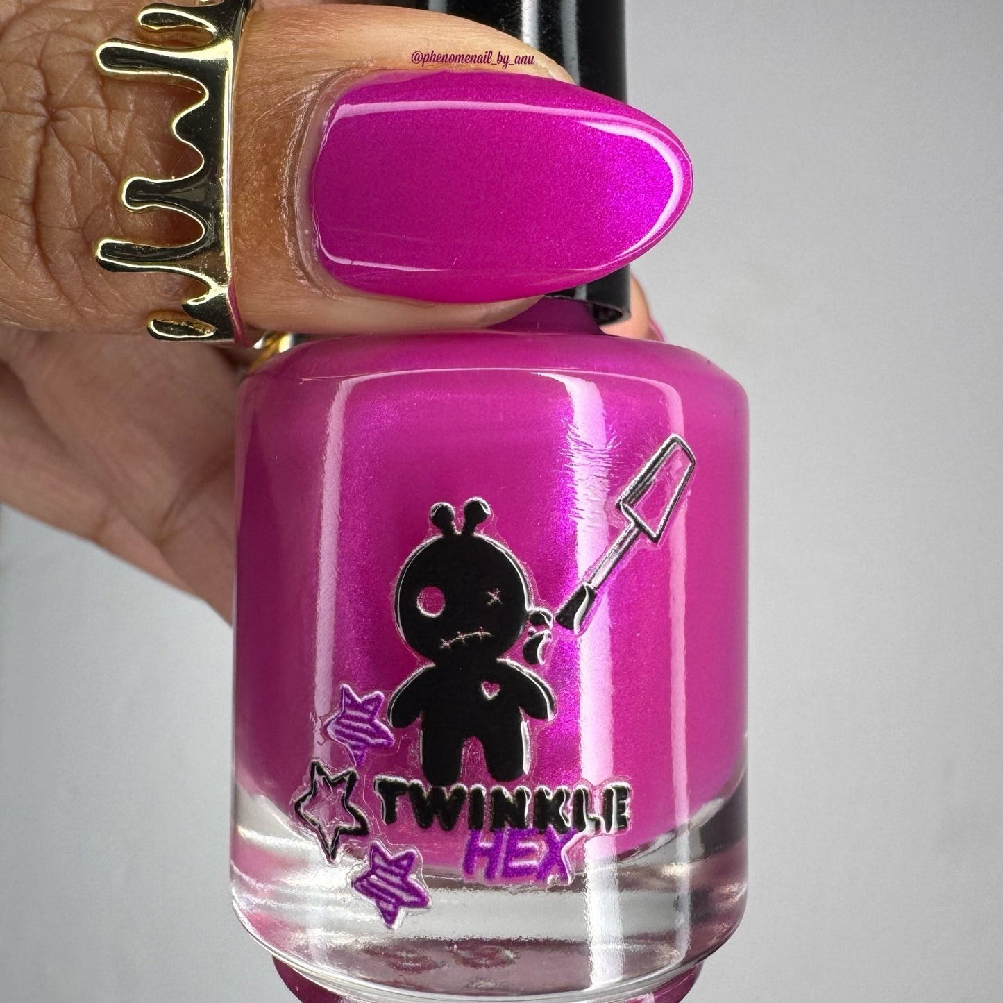 As, If nail polish by Twinkle & Hex Polish – bold handmade indie nail polish with flakes shimmer