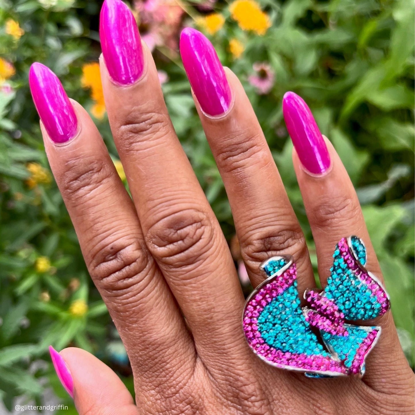 As, If nail polish by Twinkle & Hex Polish – bold handmade indie nail polish with flakes shimmer