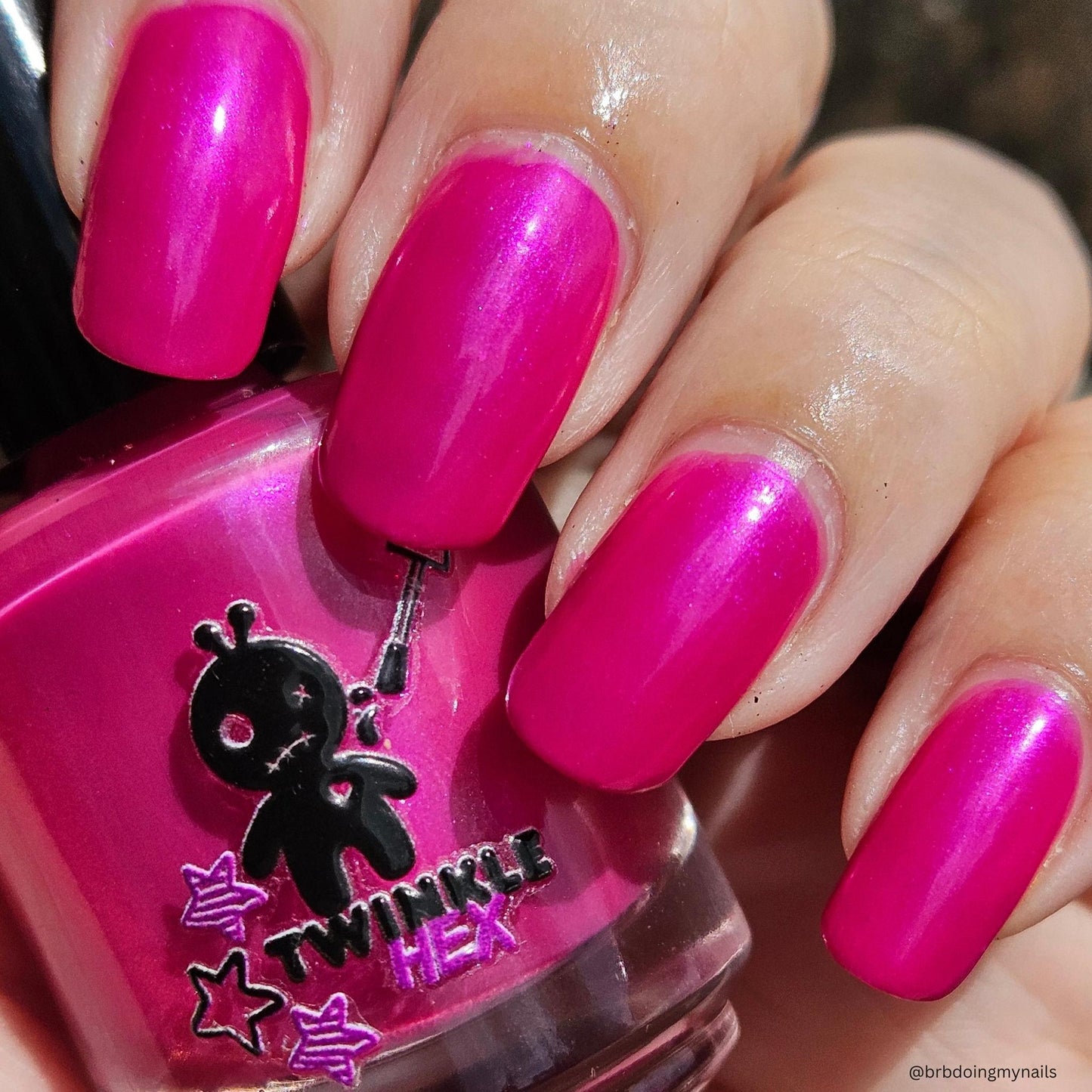 As, If nail polish by Twinkle & Hex Polish – bold handmade indie nail polish with flakes shimmer