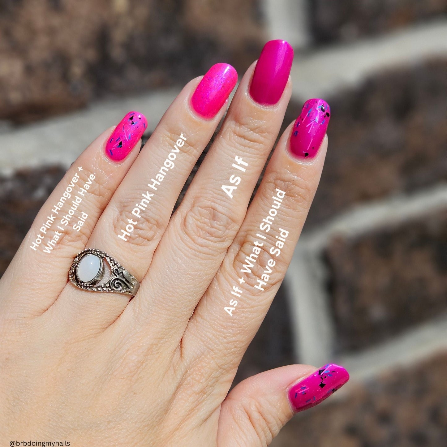 As, If nail polish by Twinkle & Hex Polish – bold handmade indie nail polish with flakes shimmer