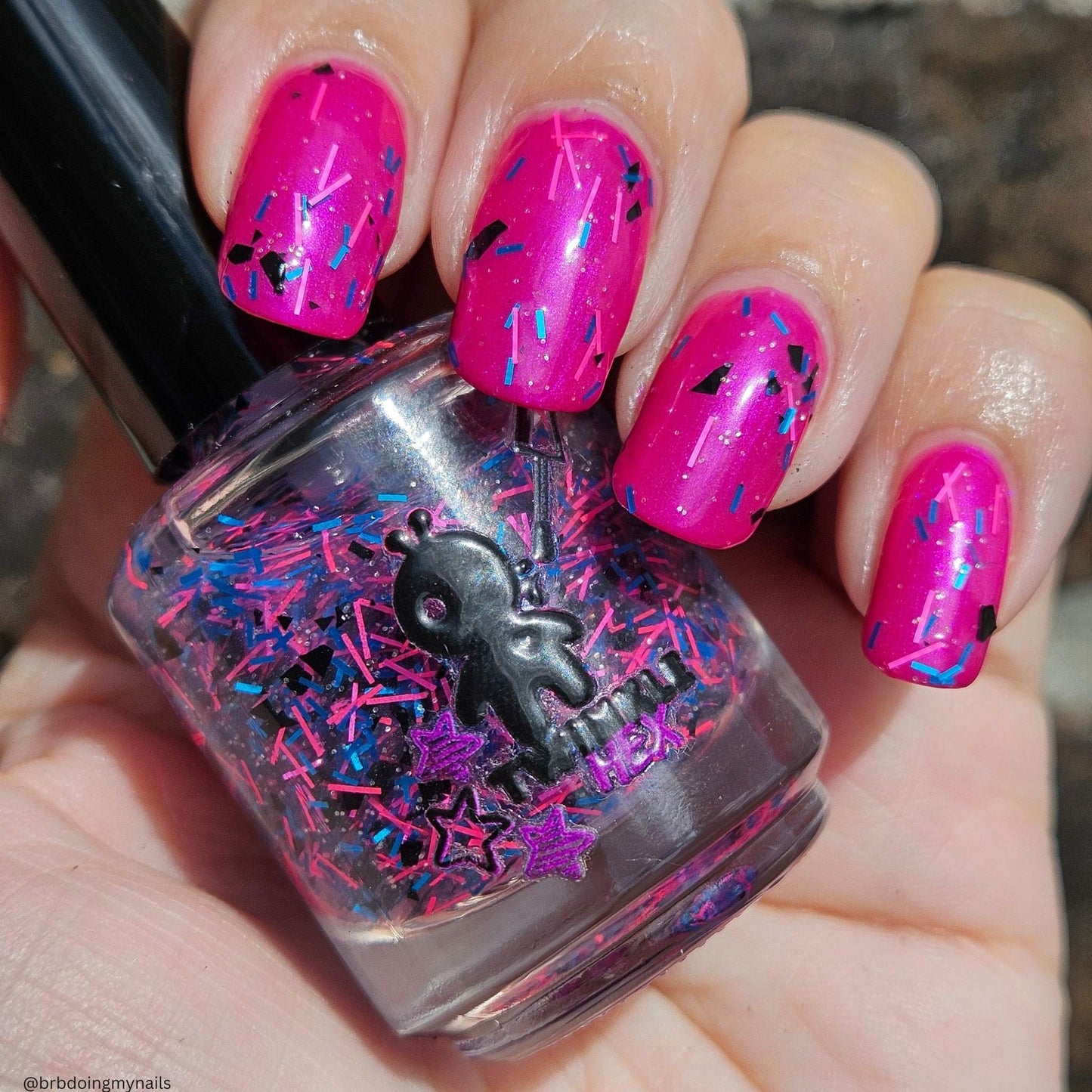 As, If nail polish by Twinkle & Hex Polish – bold handmade indie nail polish with flakes shimmer
