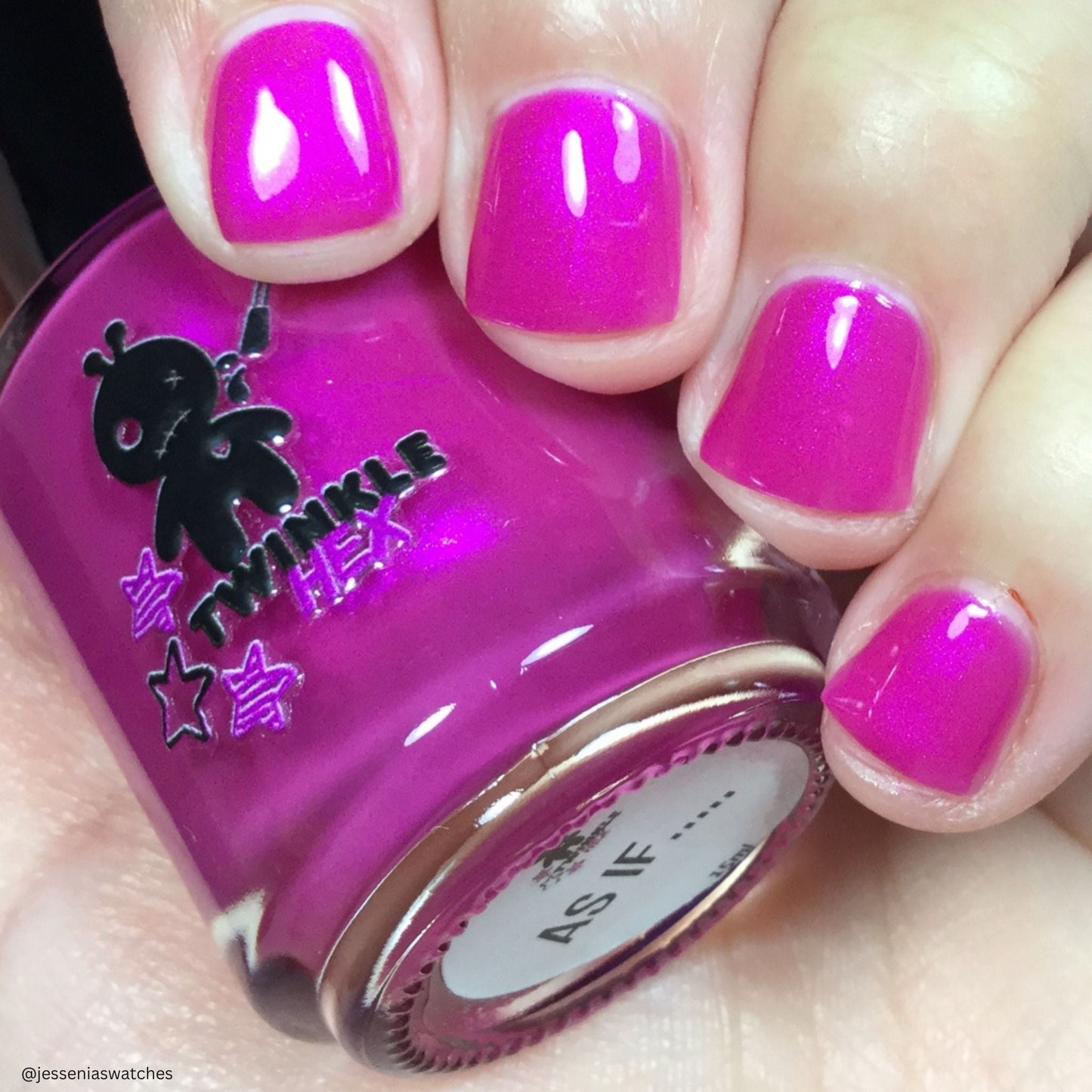 As, If nail polish by Twinkle & Hex Polish – bold handmade indie nail polish with flakes shimmer