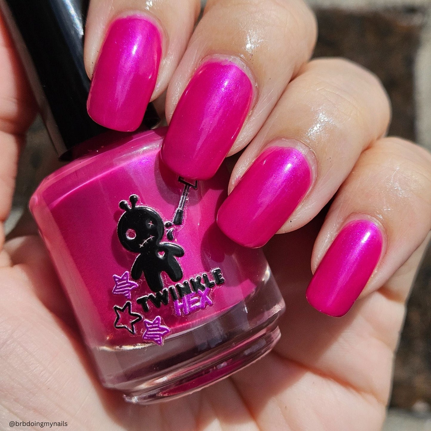 As, If nail polish by Twinkle & Hex Polish – bold handmade indie nail polish with flakes shimmer