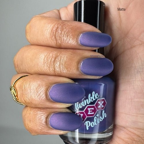 Hodag nail polish by Twinkle Hex Polish – bold handmade indie nail polish with flakes shimmer