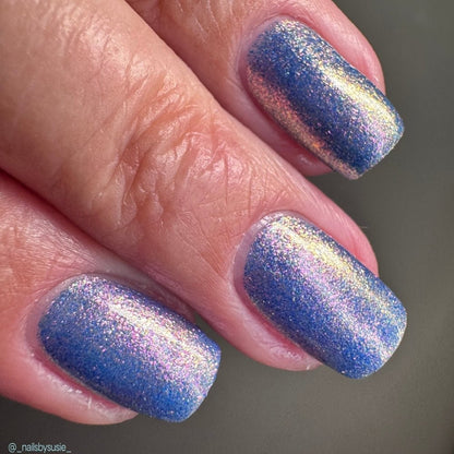 3 AM Zoomies- Team Cat nail polish by Twinkle Hex Polish – bold handmade indie nail polish with flakes shimmer
