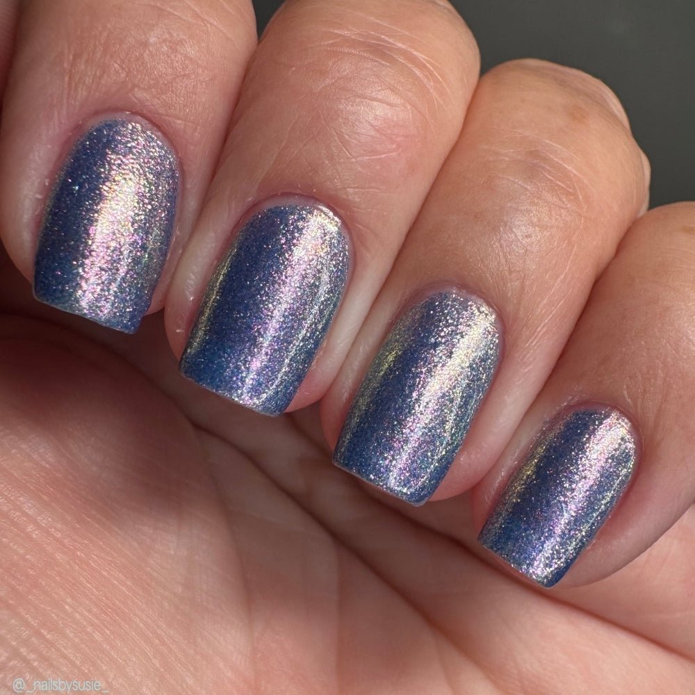 3 AM Zoomies- Team Cat nail polish by Twinkle Hex Polish – bold handmade indie nail polish with flakes shimmer