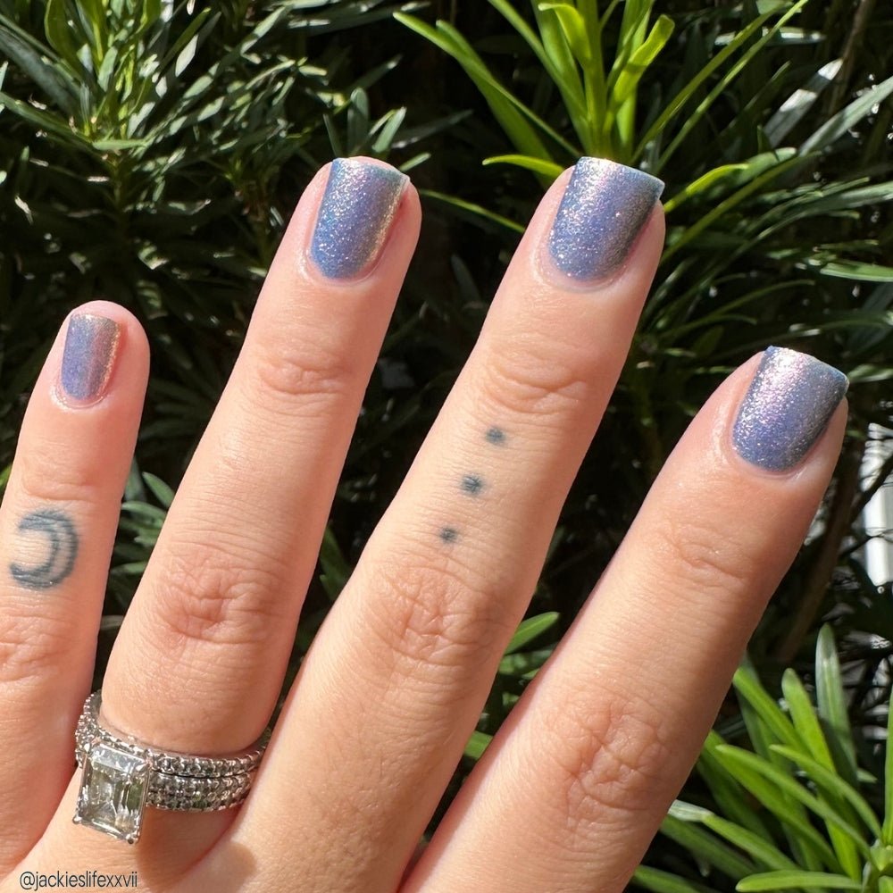 3 AM Zoomies- Team Cat nail polish by Twinkle Hex Polish – bold handmade indie nail polish with flakes shimmer