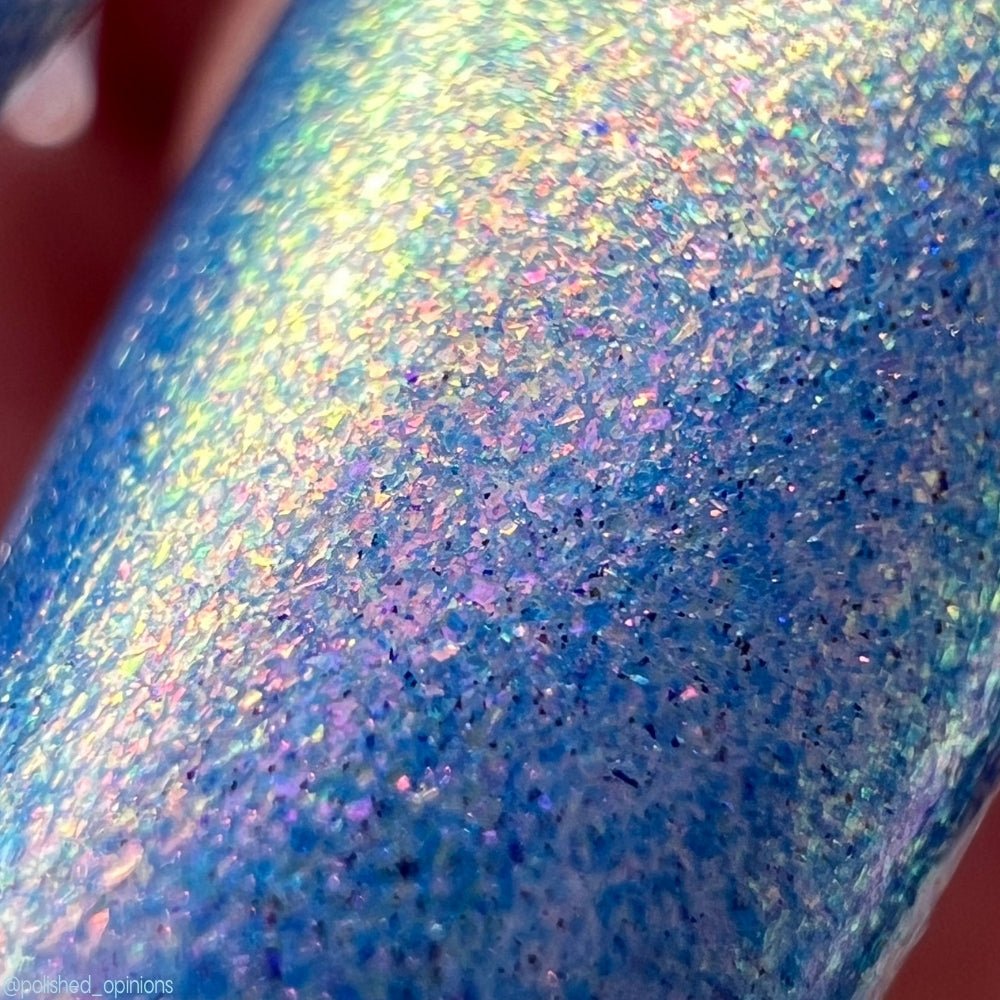 3 AM Zoomies- Team Cat nail polish by Twinkle Hex Polish – bold handmade indie nail polish with flakes shimmer
