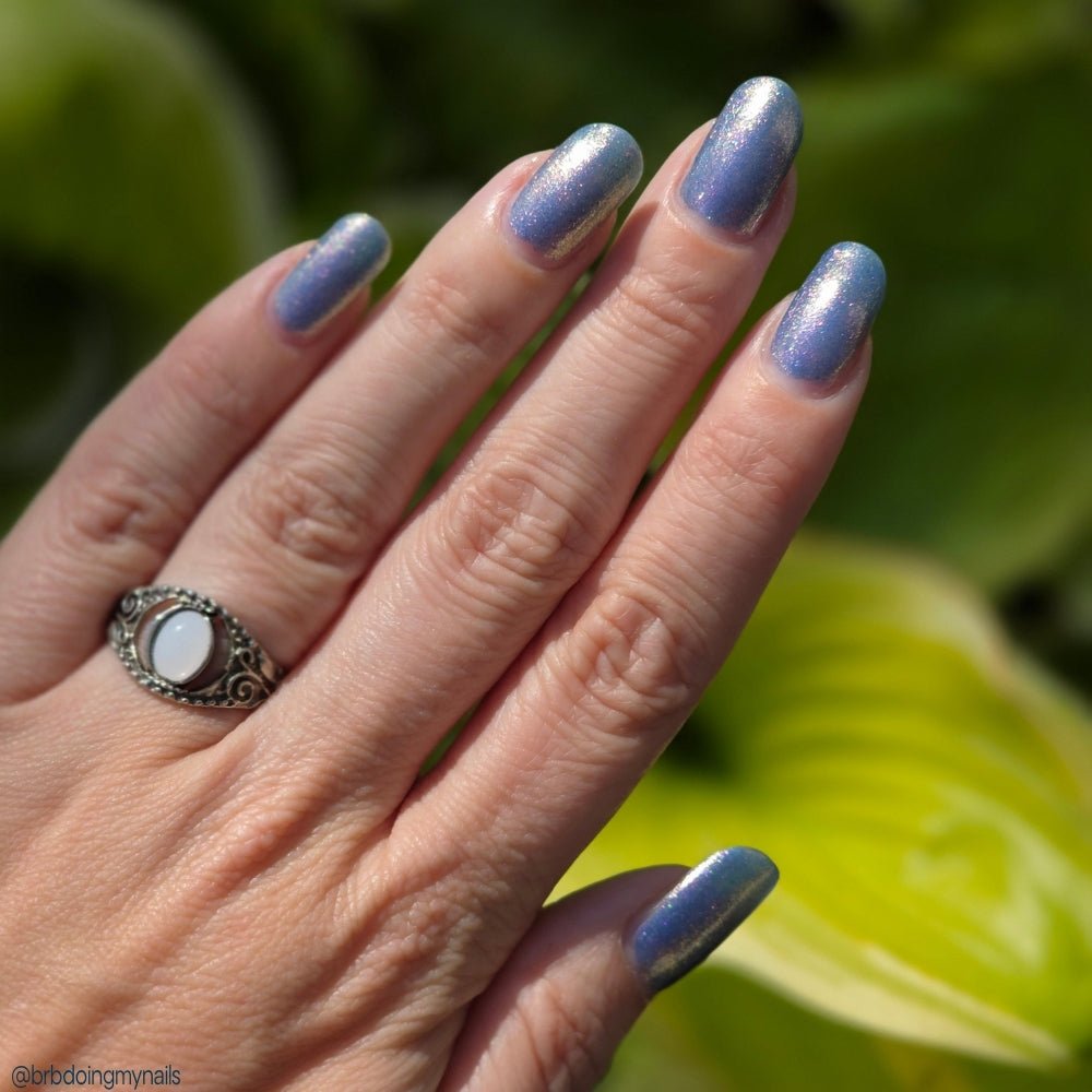 3 AM Zoomies- Team Cat nail polish by Twinkle Hex Polish – bold handmade indie nail polish with flakes shimmer