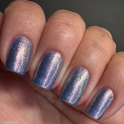 3 AM Zoomies- Team Cat nail polish by Twinkle Hex Polish – bold handmade indie nail polish with flakes shimmer
