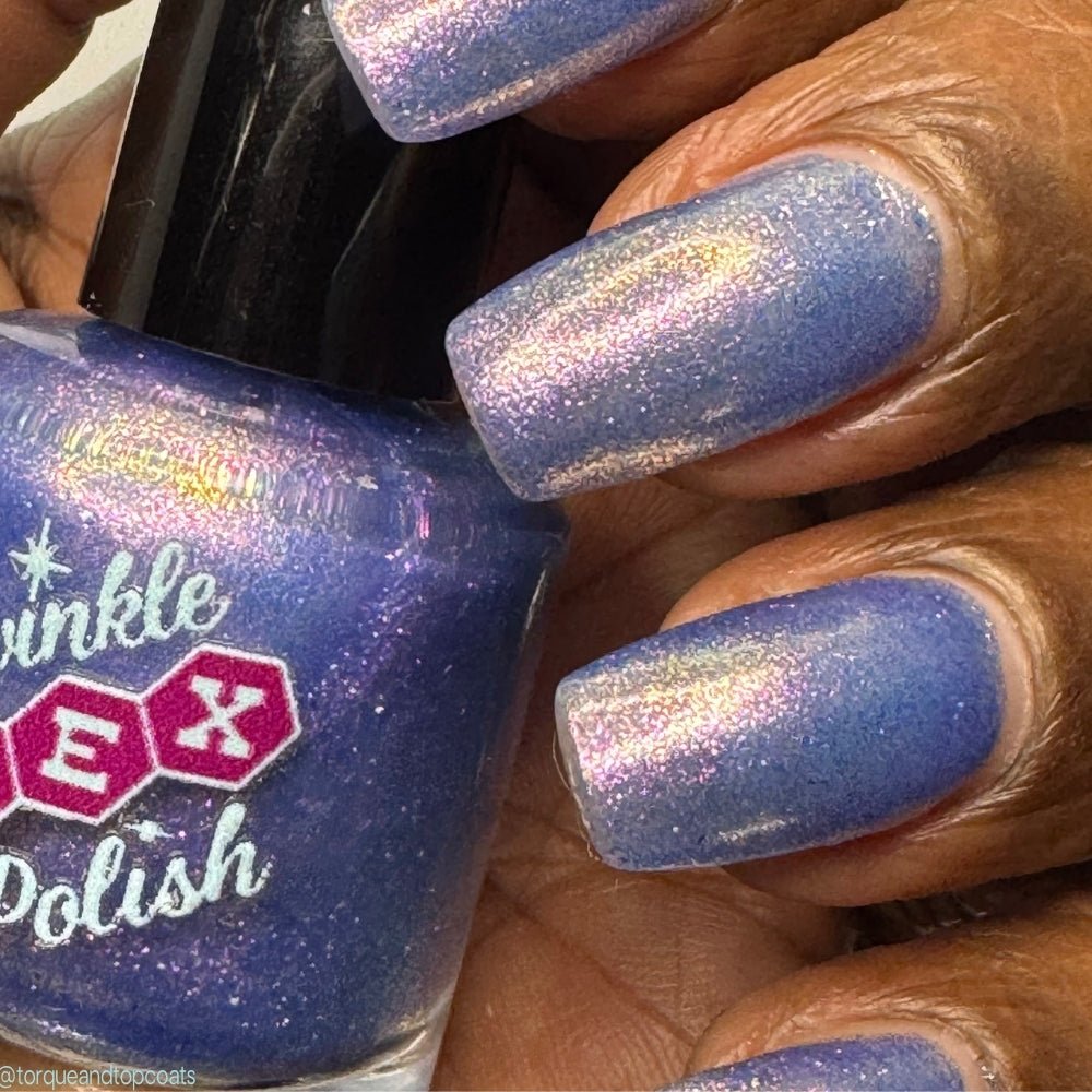 3 AM Zoomies- Team Cat nail polish by Twinkle Hex Polish – bold handmade indie nail polish with flakes shimmer