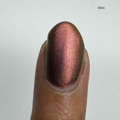 Beast of Busco nail polish by Twinkle Hex Polish – bold handmade indie nail polish with flakes shimmer