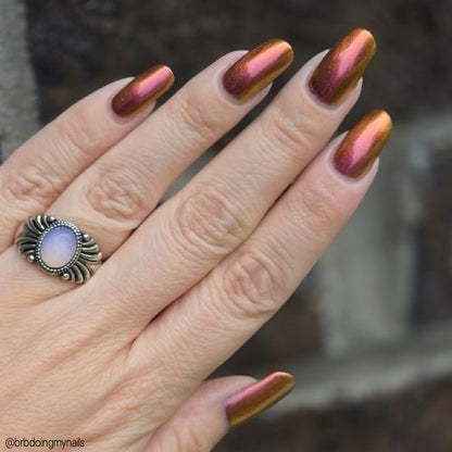 Beast of Busco nail polish by Twinkle Hex Polish – bold handmade indie nail polish with flakes shimmer