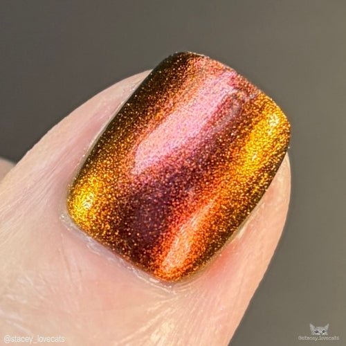 Beast of Busco nail polish by Twinkle Hex Polish – bold handmade indie nail polish with flakes shimmer