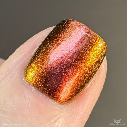Beast of Busco nail polish by Twinkle Hex Polish – bold handmade indie nail polish with flakes shimmer