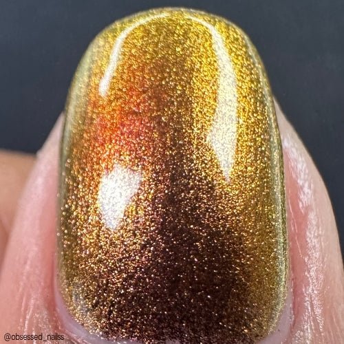 Beast of Busco nail polish by Twinkle Hex Polish – bold handmade indie nail polish with flakes shimmer