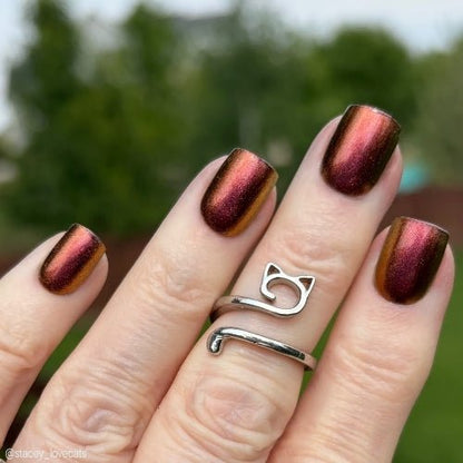 Beast of Busco nail polish by Twinkle Hex Polish – bold handmade indie nail polish with flakes shimmer