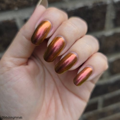 Beast of Busco nail polish by Twinkle Hex Polish – bold handmade indie nail polish with flakes shimmer