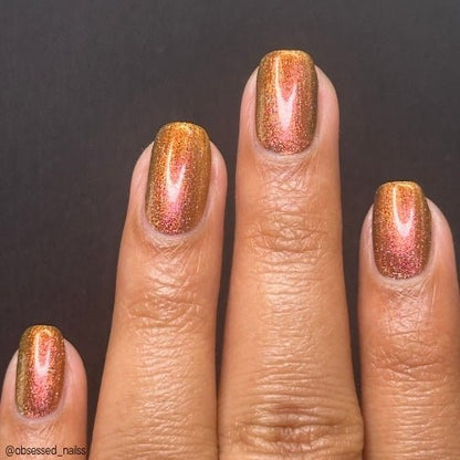 Beast of Busco nail polish by Twinkle Hex Polish – bold handmade indie nail polish with flakes shimmer