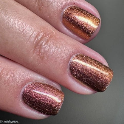Beast of Busco nail polish by Twinkle Hex Polish – bold handmade indie nail polish with flakes shimmer