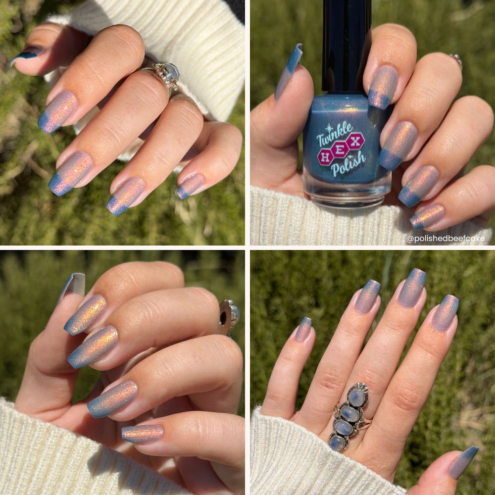Betrayed by a Spring Forecast - 5 mL Bundle nail polish by Twinkle Hex Polish – bold handmade indie nail polish with flakes shimmer