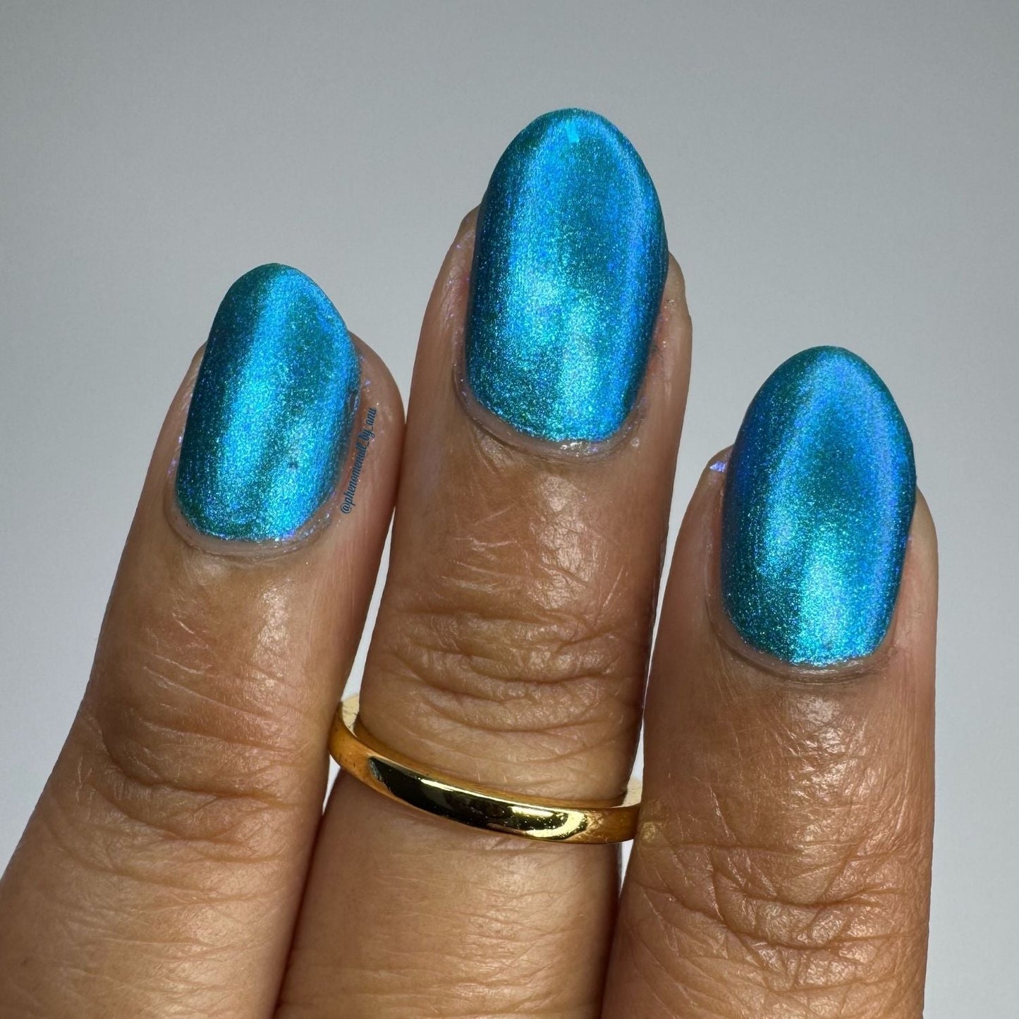 Bipolar Mermaid nail polish by Twinkle & Hex Polish – bold handmade indie nail polish with flakes shimmer