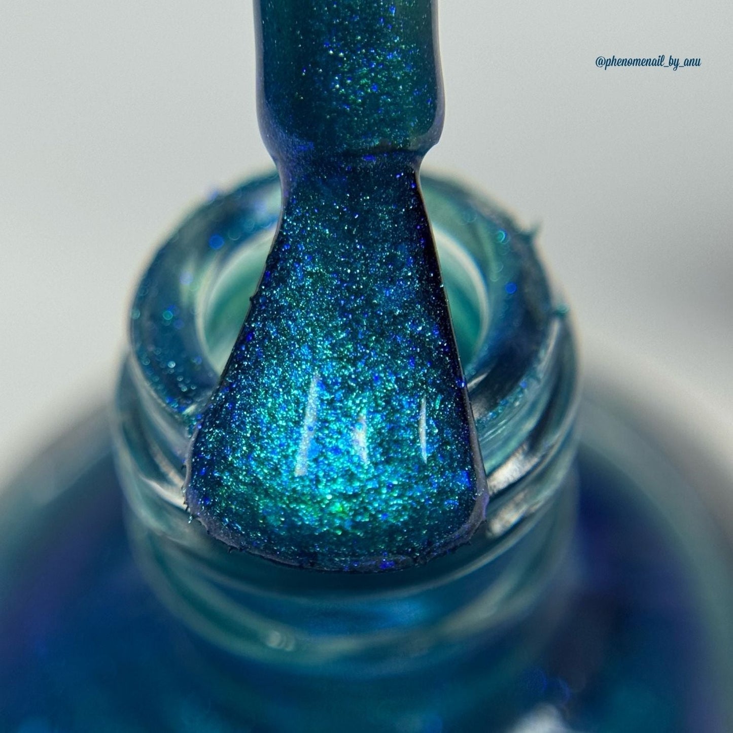Bipolar Mermaid nail polish by Twinkle & Hex Polish – bold handmade indie nail polish with flakes shimmer