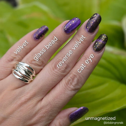 Blur The Lines nail polish by Twinkle Hex Polish – bold handmade indie nail polish with flakes shimmer
