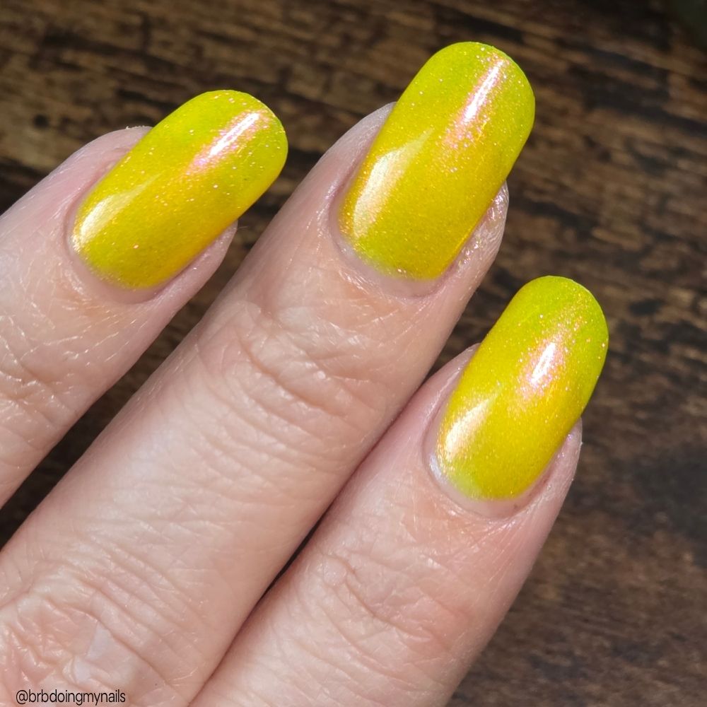 Can't Erase Their Glow nail polish by Twinkle Hex Polish – bold handmade indie nail polish with flakes shimmer