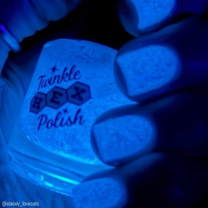Fresno Nightcrawler nail polish by Twinkle Hex Polish – bold handmade indie nail polish with flakes shimmer