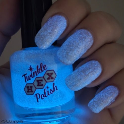 Fresno Nightcrawler nail polish by Twinkle Hex Polish – bold handmade indie nail polish with flakes shimmer