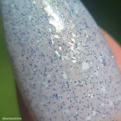 Fresno Nightcrawler nail polish by Twinkle Hex Polish – bold handmade indie nail polish with flakes shimmer