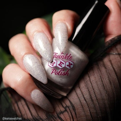 Fresno Nightcrawler nail polish by Twinkle Hex Polish – bold handmade indie nail polish with flakes shimmer