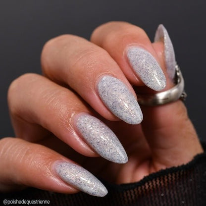Fresno Nightcrawler nail polish by Twinkle Hex Polish – bold handmade indie nail polish with flakes shimmer