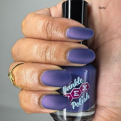 Hodag nail polish by Twinkle Hex Polish – bold handmade indie nail polish with flakes shimmer