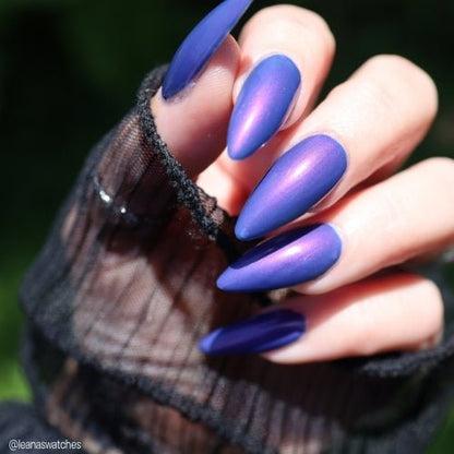 Hodag nail polish by Twinkle Hex Polish – bold handmade indie nail polish with flakes shimmer