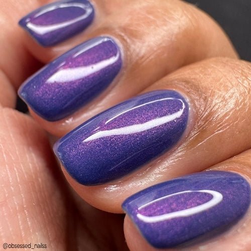 Hodag nail polish by Twinkle Hex Polish – bold handmade indie nail polish with flakes shimmer