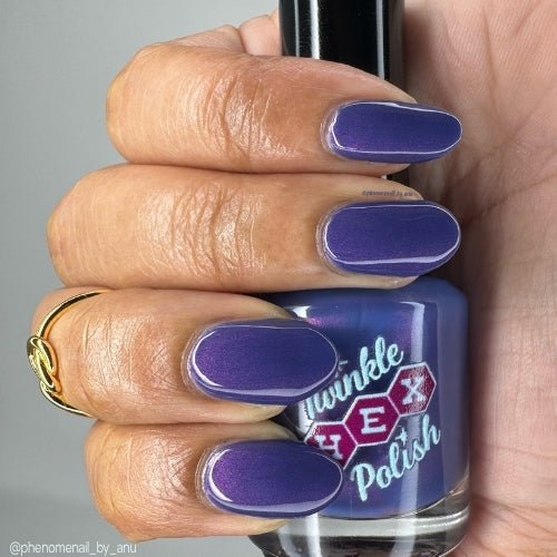 Hodag nail polish by Twinkle Hex Polish – bold handmade indie nail polish with flakes shimmer