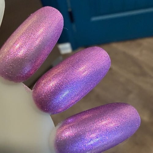Lollygag nail polish by Twinkle Hex Polish – bold handmade indie nail polish with flakes shimmer