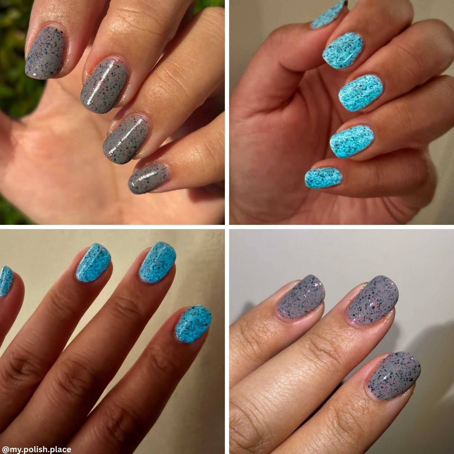 Look at Those Pumpkins nail polish by Twinkle & Hex Polish – bold handmade indie nail polish with flakes shimmer