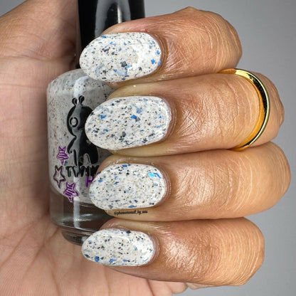 Love That For Me nail polish by Twinkle & Hex Polish – bold handmade indie nail polish with flakes shimmer
