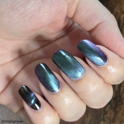 Loveland Frog nail polish by Twinkle Hex Polish – bold handmade indie nail polish with flakes shimmer