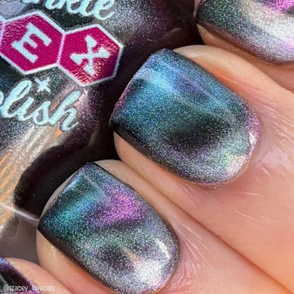 Loveland Frog nail polish by Twinkle Hex Polish – bold handmade indie nail polish with flakes shimmer