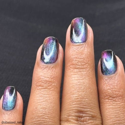 Loveland Frog nail polish by Twinkle Hex Polish – bold handmade indie nail polish with flakes shimmer