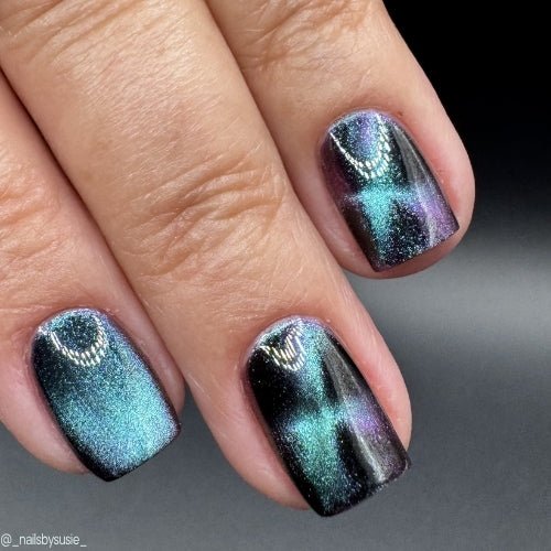 Loveland Frog nail polish by Twinkle Hex Polish – bold handmade indie nail polish with flakes shimmer