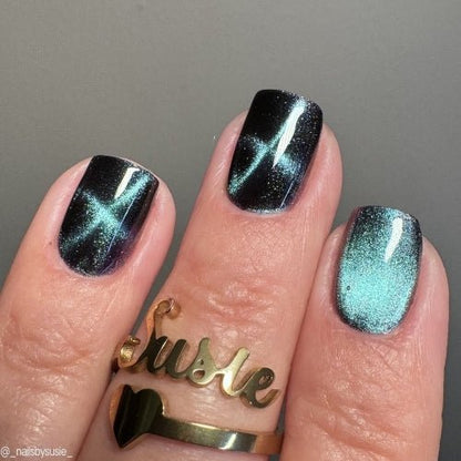 Loveland Frog nail polish by Twinkle Hex Polish – bold handmade indie nail polish with flakes shimmer