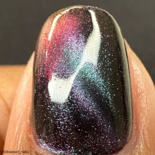 Loveland Frog nail polish by Twinkle Hex Polish – bold handmade indie nail polish with flakes shimmer